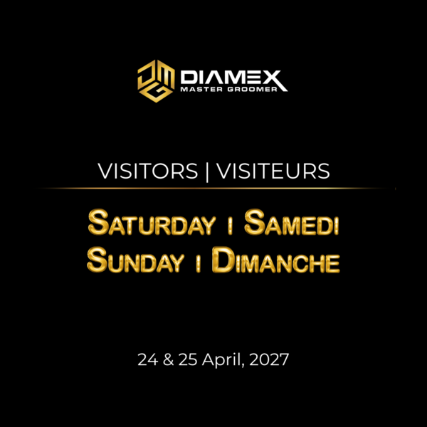 DMG27 - VISITORS Entrées visiteurs Diamex Master Groomer